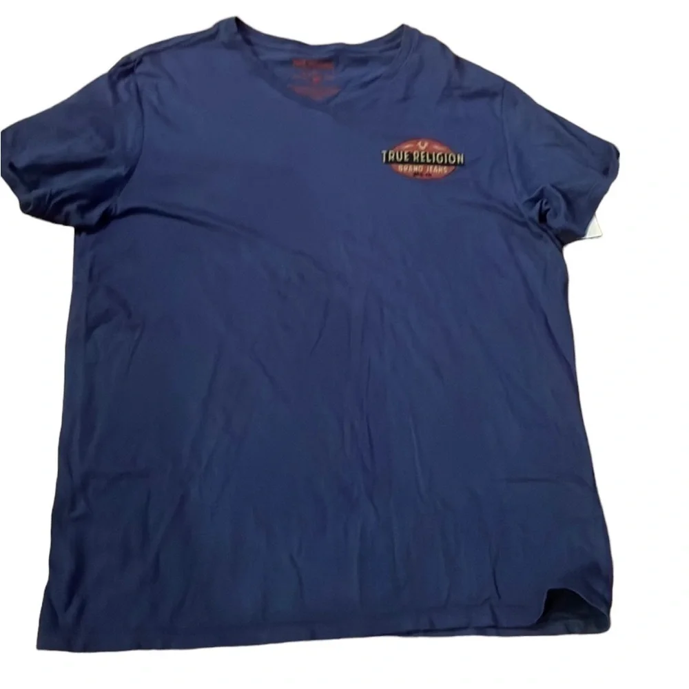 Mens true religion shirt SIZE XL NAVY BLUE​​​​​​​​​